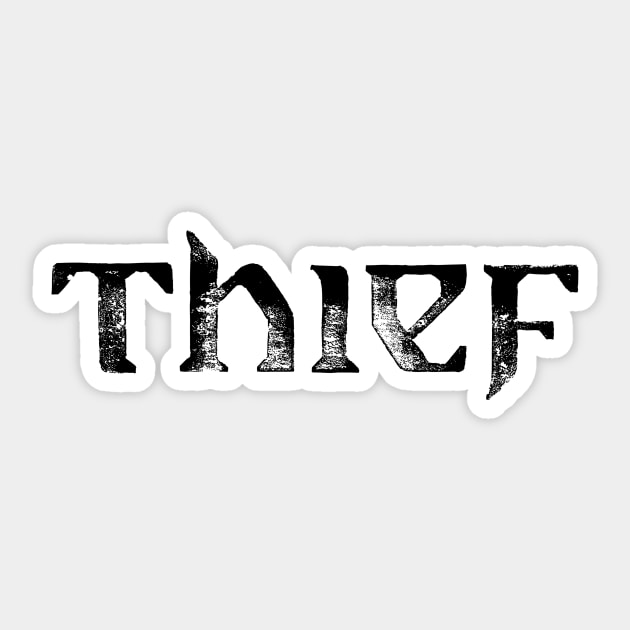 Thief Logo Sticker by Genessis